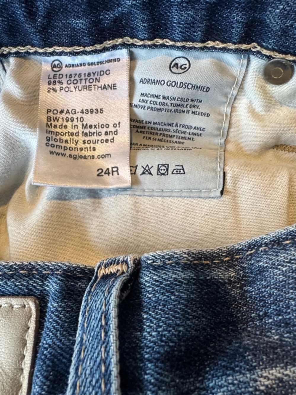 AG The Ex-Boyfriend Slouchy Slim jeans Size 24 - Picture 10 of 12